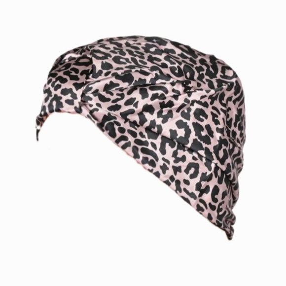 Silk Turban- Pink Animal Print. - Picture 1 of 3